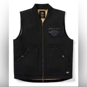 Authentic Dickies x Harley-Davidson Quilted Canvas Vest *RARE* Discontinued XL